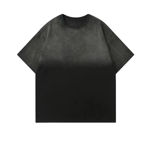 T-shirts personnalisés imprimés de haute qualité, tendance, en gros, nouvelle collection, délavés à l'acide, décontractés, respirants et à la mode - Product Image 1