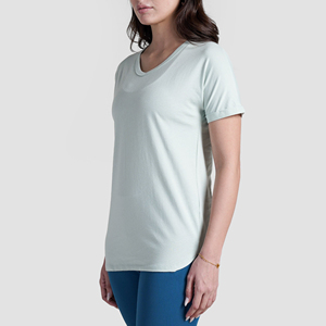 Opciones de colores personalizadas y prendas básicas elegantes para mujer, camisetas con cuello en V para tiendas de moda y uso diario, un look moderno y duradero. - Product Image 3