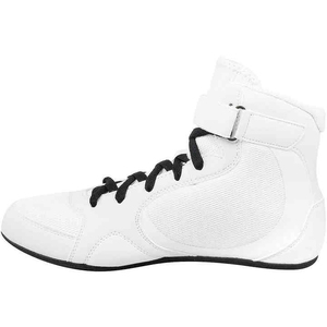 Custom Brand White High Top Boxing Shoes Lace-Up Breathable Leather Training <b>Cheap</b> Price OEM ODM Service Customize Packaging - Product Image 4
