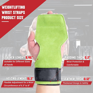 Gants de musculation protecteurs avec sangle de poignet réglable, matériau PU antidérapant pour la salle de sport, le cross-training et les entraînements de haute intensité - Product Image 4