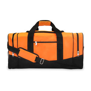 Bolsa de Deporte de Gran Capacidad Personalizada de Alta Calidad, Bolsa de Viaje Impermeable de Cuero Genuino, Bolsa Deportiva Portátil con Cierre - Product Image 1