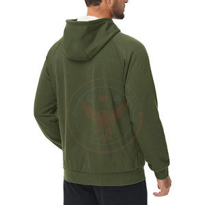 Vente directe usine – Sweats à capuche amples en molleton de coton mélangé, couleur unie, pour l'hiver, marque privée, pour tenue décontractée - Product Image 2