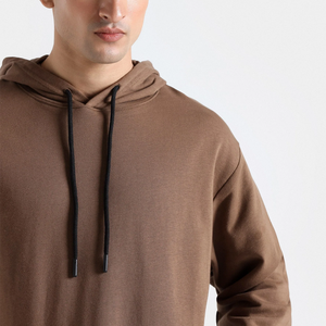 Sweat-shirt à capuche en coton pour homme, doux et respirant, avec cordon de serrage réglable, manches longues, décontracté et confortable - Product Image 5