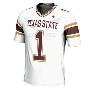 Camiseta Deportiva de Alta Calidad de los Texas State Bobcats, Camiseta de Fútbol Americano Personalizada, Sublimada, Transpirable, de Poliéster, para Equipos Universitarios - Product Image 2