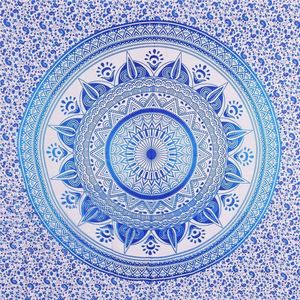 Manta de algodón con estampado de mandala floral, doble tapiz para colgar en la pared, sábana estampada, decoración para el hogar de varios estilos, por consignantes indios - Product Image 1