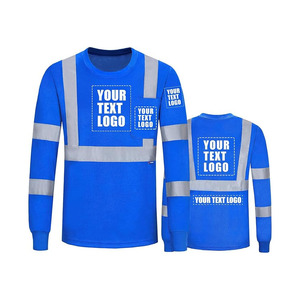 เสื้อทำงานแขนยาวสะท้อนแสงสีน้ำเงิน ป้องกันรอยยับ ผลิตจากโพลีเอสเตอร์ พร้อมบริการพิมพ์โลโก้ตามสั่ง เพิ่มความปลอดภัยและการมองเห็นสูง - Product Image 6