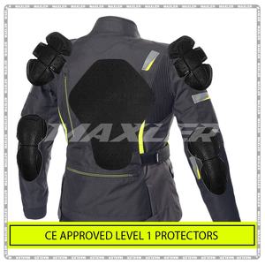 Blouson de moto textile long pour femme, idéal pour le touring sur autoroute, fabricant OEM, coupe-vent, imperméable, compatible protections CE - Product Image 5