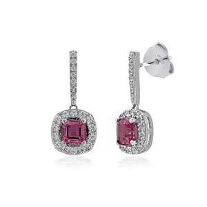 Boucles d'oreilles pendantes Ivaan Jewels en argent sterling 925 avec zircon cubique, halo de zirconias, longues et tendance, plaquées rhodium, design de créateur - Product Image 5