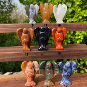 Estatua de Ángel Curativa de 1.5 Pulgadas, Hecha a Mano con Piedra Natural Tallada, Figura de Ángel Guardián en Miniatura de Cristal Natural - Product Image 5