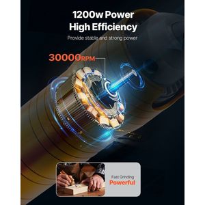 1200W 30000RPM albero flessibile smerigliatrice con pedale e 31 pezzi accessori per la creazione e Pedicure forniture artigianali Premium - Product Image 2