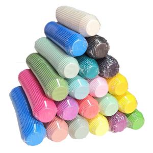 Moldes Desechables para Cupcakes con Diseño de Ondas de Perlas Coloridas, Recubiertos de Pulpa de PE, Impresión de Logotipo Personalizado, 70 g/m², Grado Alimenticio - Product Image 5