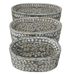 ถาดวางช็อคโกแลตแบบฝังก้างปลาทำด้วยมือทรงสี่เหลี่ยมสำหรับตกแต่งบ้านงานแต่งงาน - Product Image 1