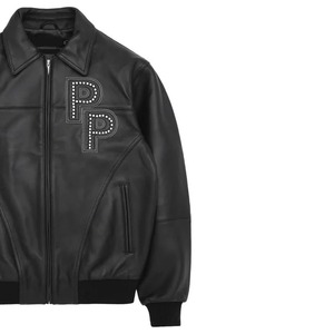 Veste en cuir véritable de haute qualité pour homme, hiver 2026, avec fermeture éclair, col rabattable, doublure 100% polyester - Product Image 2