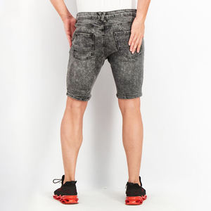 Shorts pour hommes personnalisés, style vintage, pour l'été, en jean baggy, jorts pour hommes, short en jean déchiré taille haute noir pour l'été - Product Image 4