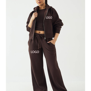 Conjunto Deportivo de 2 Piezas para Mujer, Estilo Moderno, para Correr, de Felpa Francesa, Ropa Deportiva, Fitness, Activewear, Ropa de Entrenamiento, Traje Deportivo - Product Image 4