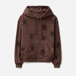 เสื้อฮู้ดดี้ฤดูหนาวประดับคริสตัล ดีไซน์เนอร์  โลโก้แบบกำหนดเอง  ผ้าฝ้ายพรีเมียม  สตรีทแวร์  รับผลิตแบบ OEM - Product Image 1