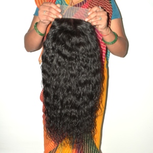 Extensiones de Cabello Humano Remy Indio Natural Ondulado sin Procesar 100% Cabello de Templo Premium Fusion Wig con Doble Trama a Máquina - Product Image 6