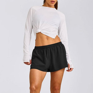 Camiseta Deportiva de Manga Larga para Mujer, Sin Relleno, con Diseño de Orificios para Pulgares en los Puños, Transpirable, de Alta Calidad, Poliéster/Elastano - Product Image 4