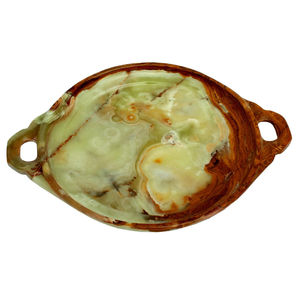 Green Onyx Round Shaped Tray Natural <b>Stone</b> Decorative Serving Bowl Handmade Luxury Onyx Bowl Wholesale Supplier - Product Image 4