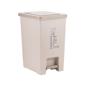 Poubelle en plastique HALO pour la maison, type induction, couvercle à pression, design carré haut de gamme, gain de place, utilisation domestique, salles de bain - Product Image 4