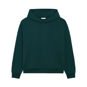เสื้อฮู้ดดี้สีเขียวแบบยูนิเซ็กซ์ ไซส์พลัส สไตล์เรียบง่าย ผ้าฝ้ายคุณภาพสูง เฟรนช์เทอร์รี่ คอลเลคชั่นฤดูหนาว - Product Image 1