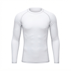 Maillot de bain à manches longues personnalisé OEM ODM pour hommes, séchage rapide, protection UV, vente en gros, fabricant de hauts de gamme pour sports nautiques et surf - Product Image 1