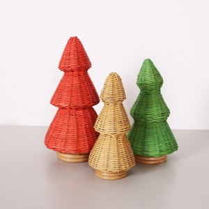 Best choice novelty christmas trees natural rattan <b>cone</b> tree holiday <b>parties</b> decor supplies - Product Image 6