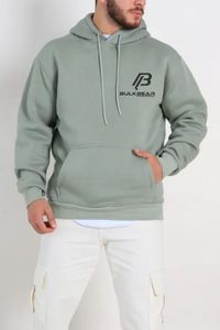 Sudadera con capucha y cremallera completa de mezcla de algodón grueso, estilo casual urbano, fabricante OEM ODM de BBI - Product Image 2