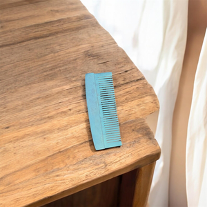 Peigne de poche en os de buffle poli, écologique, pour la barbe et le coiffage des cheveux, artisanat naturel - Product Image 1