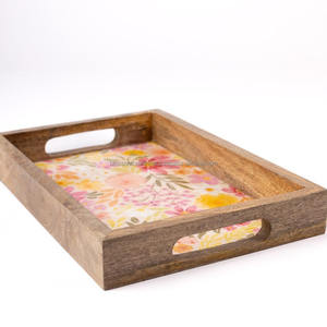 Plateau en bois naturel de qualité supérieure, best-seller, écologique, durable, fait à la main, décoration de cuisine, décoration de la maison, cadeau, fournisseur en gros - Product Image 2