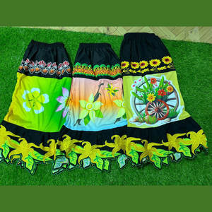 <b>Elastic</b> <b>Waist</b> Embroidery Lock Down <b>Skirts</b> with Custom Design Lockdown <b>Skirts</b> Women's Pleated <b>Skirt</b> - Product Image 5