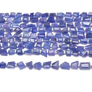 Perles de Tanzanite facettées de qualité AAA+ 6x8mm-7x9mm, pierres précieuses naturelles de Tanzanite, perles roulées fantaisie pour la fabrication de bijoux - Product Image 2