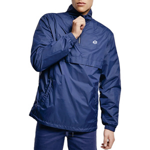 2026 Newly <b>Men's</b> Lightweight Quarter Zip Navy Blue Windbreaker <b>jacket</b> for <b>men</b> Custom Nylon Pullover Outdoor <b>Running</b> Outerwear - Product Image 1