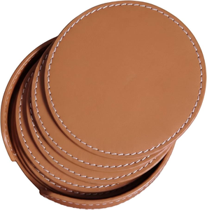 Posavasos Clásico de Cuero para Mesa, Accesorios de Comedor, Logotipo Personalizado, Nuevas Artesanías, Posavasos de Cuero, Mejor Precio - Product Image 4