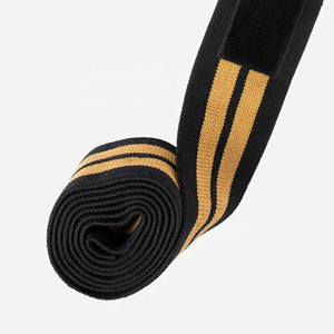 Heavy Duty <b>Knee</b> Wraps for Powerlifting Squat Workout Gym Equipment with High <b>Elastic</b> <b>Support</b> and Maximum <b>Knee</b> Protection Design - Product Image 5