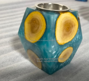 RFCrafts Brûleur d'encens en résine polyrésine de haute qualité Brûleur Bakhoor à motif végétal moderne Couleur personnalisée pour mariage décoratif - Product Image 2