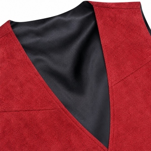 Custom Men's Western Cowboy <b>Fringe</b> Suede Leather Vest Vintage Tassel Biker <b>Waistcoat</b> Snap Button Casual Vest OEM - Product Image 6