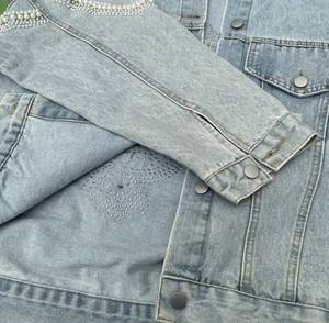 Women's Casual jeans <b>Denim</b> Jackets Outwear Fall Jacket <b>Denim</b> Button up <b>Coat</b> Oversize <b>Denim</b> Jacket for Ladies - Product Image 6