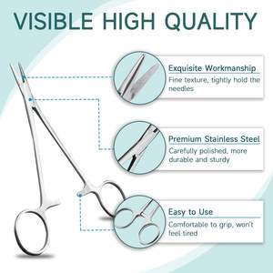 3Pcs Disposable Surgical <b>Suture</b> Practice Tools Needle Holder Set Stainless Steel Manual CE Certified Best Quality Low Price - Product Image 4