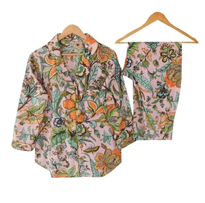 Camisones de Mujer con Estampado Animal de Naaz Textile, Conjunto de Pijamas Tejidos, Ropa de Dormir Informal de Verano, Suave y Transpirable, 100% Algodón, Largo hasta la Rodilla - Product Image 5