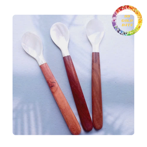Cuillères et fourchettes créatives faites à la main en nacre avec une variété de motifs - Product Image 5
