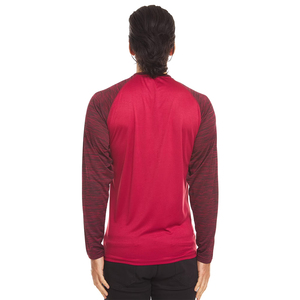 Adult Men's Raglan Long Sleeve T-Shirt Quick Dry Color Blocked Solid Knitted O Neck Casual Sportwear Regular Fit <b>Athletic</b> Shirt - Product Image 2