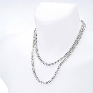 Excellent Quality Tennis <b>Chain</b> Necklace Hip Hop <b>Iced</b> Moissanite Gold Plated Jewelry <b>Chain</b> Unisex Available Sale - Product Image 4