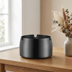 Cendrier compact en métal pour bureau, balcon et jardin - Product Image 3