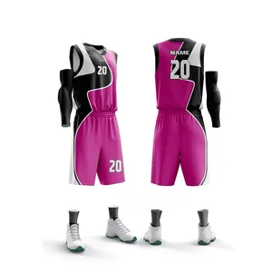 Custom Sublimated Basketball Uniforms Unisex Sleeveless V-Neck Green Team <b>Name</b> 00 Breathable Mesh Athletic Fit Eco-Friendly - Product Image 5