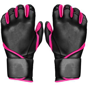 Guantes de bateo de béisbol con agarre de cuero suave para adultos y jóvenes, para práctica, competición y entrenamiento LBBG-0030 - Product Image 1