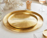 Plateau en laiton artisanal durable fait main, taille personnalisable, décoration moderne pour la maison, bijoux, maquillage, articles de toilette, vaisselle de cuisine