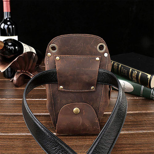 Hot Selling Leather material low Price Hairdressing Scissor Holsters Anti Wrinkle stylish high demanding Care Scissor Holsters - Product Image 2