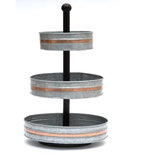 Multilevel <b>Cake</b> Stand Metal Stand Birthday or Christmas Party Celebration Galvanized <b>Cake</b> Stand <b>Supply</b> By India - Product Image 2