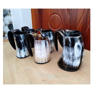 Súper producto de marketing, taza de cuerno de servicio vikingo hecha a mano Natural, estilo Animal pulido, Venta caliente para el hogar, Hotel, restaurante - Product Image 6